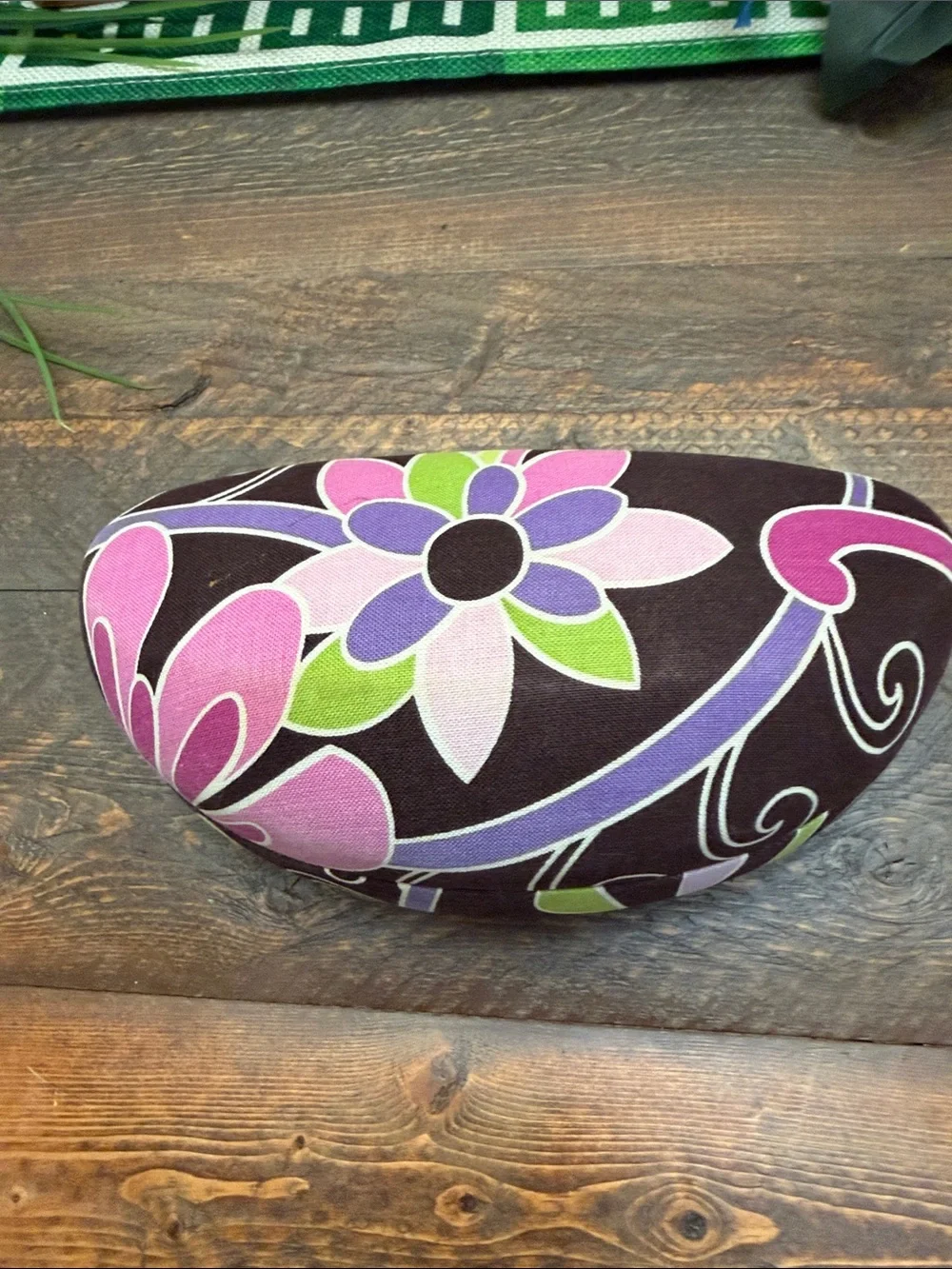 🩷 👓 Vera Bradley Purple Punch Floral Hard Clamshell Eyeglass glasses Case🩷👓 EUC